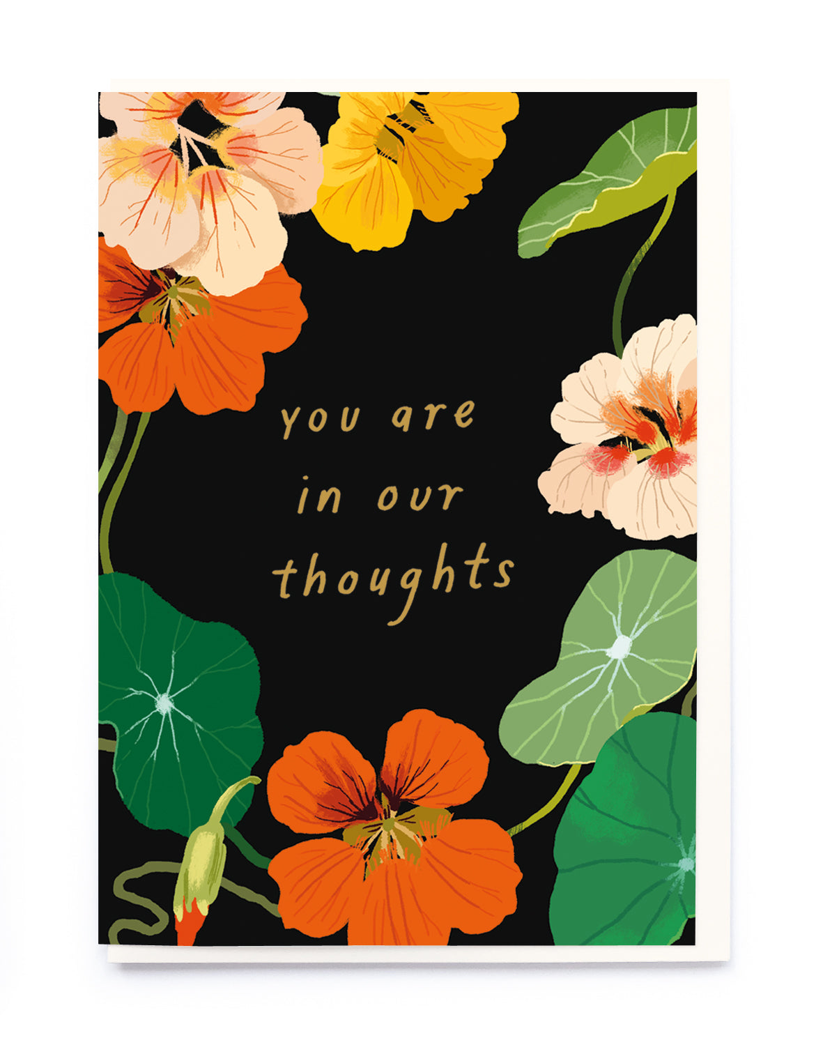 'In Our Thoughts' Sympathy Flowers Card