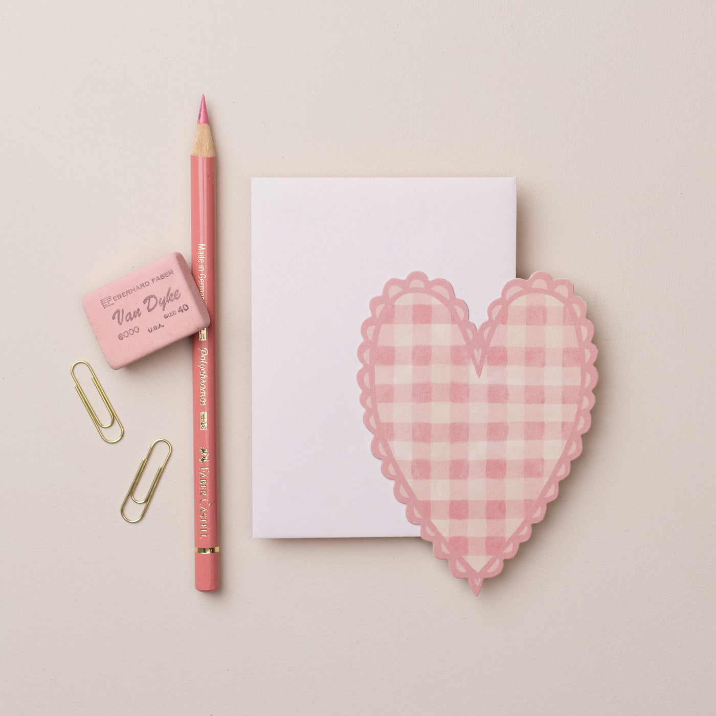 Pink Heart Mini Card
