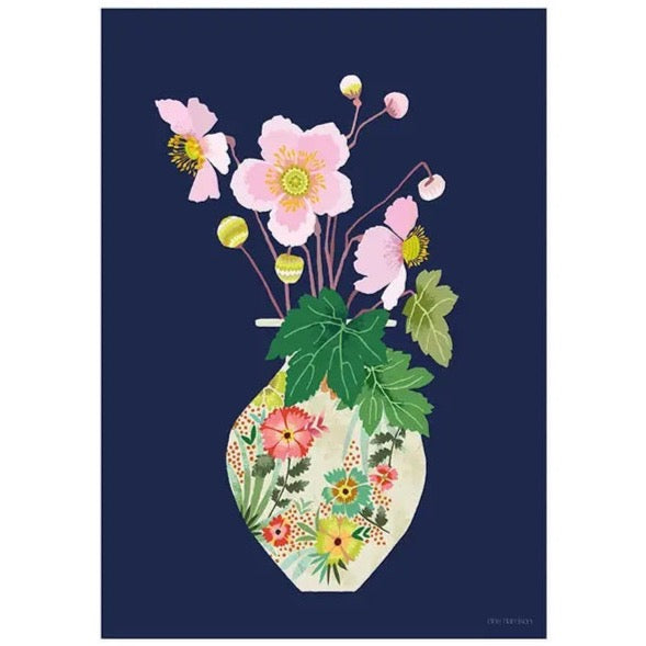 A3 Japanese Anemone Art Print by Brie Harrison