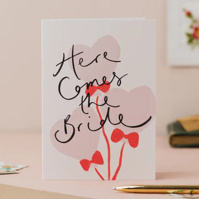 Here Comes the Bride Wedding Card