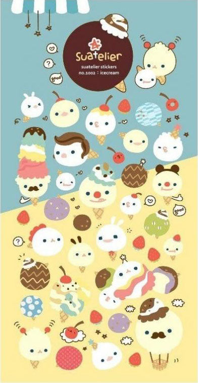 Ice cream Stickers - 1002 By Suatelier