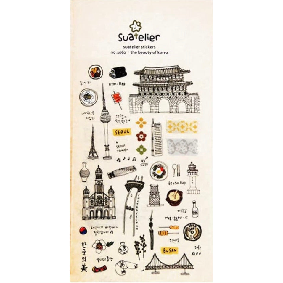 The Beauty of Korea Stickers - 1062 By Suatelier