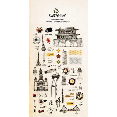 The Beauty of Korea Stickers - 1062 By Suatelier