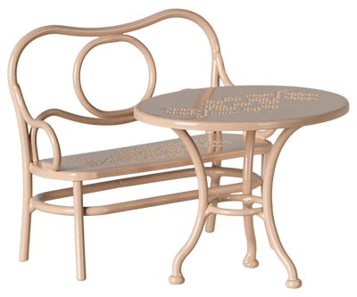 Café Set for Maileg Mice - Pale Pink