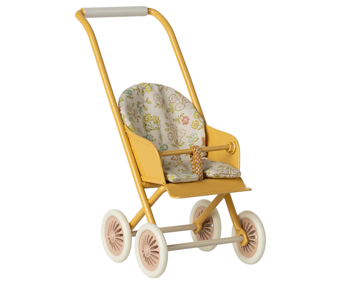 New Maileg 'Micro' Stroller - Yellow