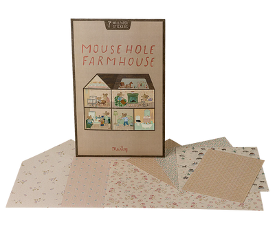 Wallpaper for Maileg Mouse Hole Farmhouse