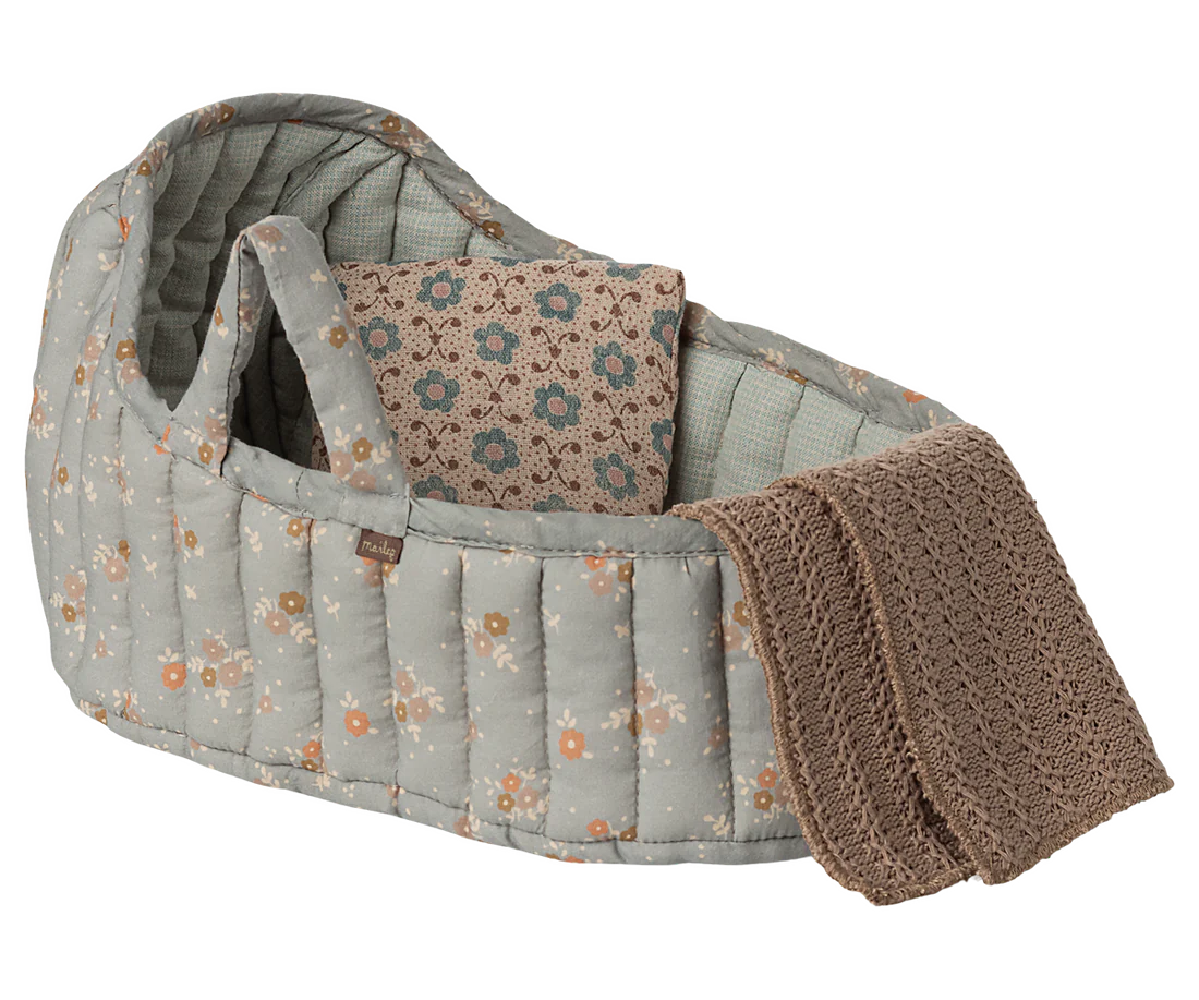 Maileg Large Carry Cot - Blue