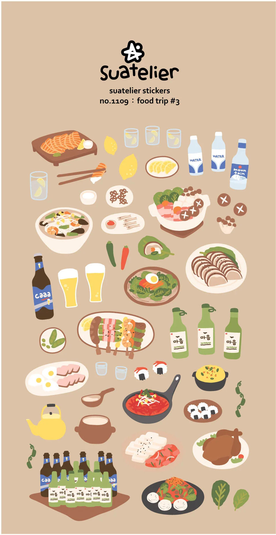 Food Trip #3 Stickers - 1109 By Suatelier