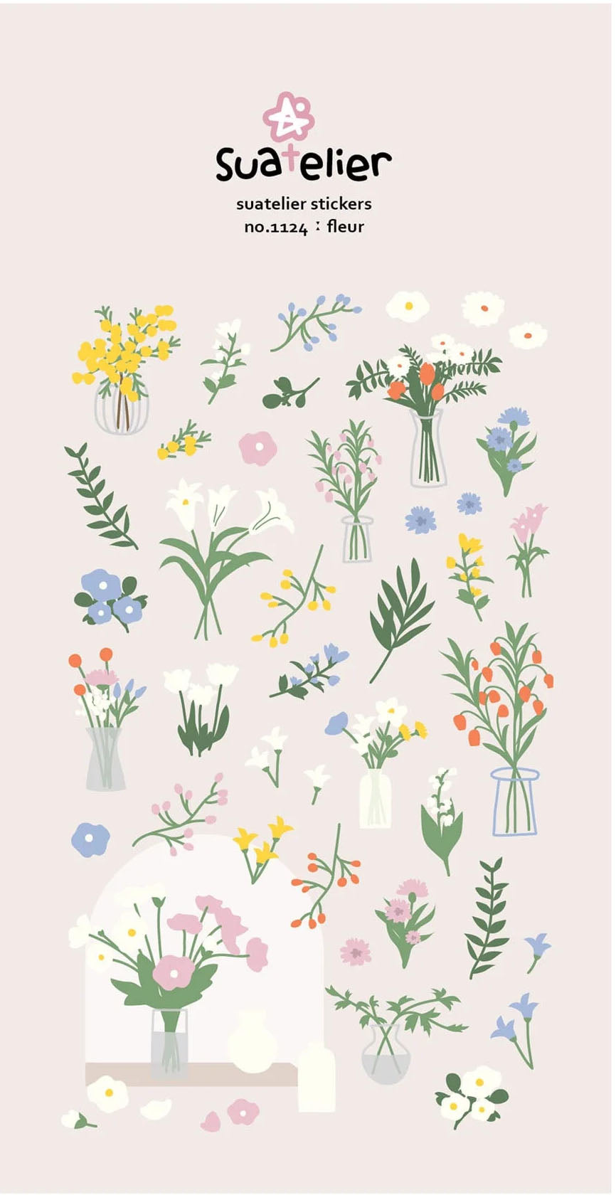 Fleur Stickers - 1124 By Suatelier