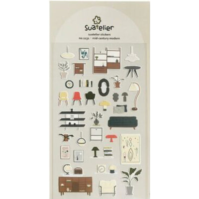 Mid-century Modern Stickers - 1131 By Suatelier