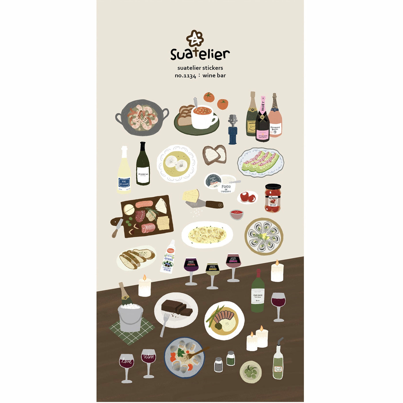 Wine Bar Stickers - 1134 By Suatelier