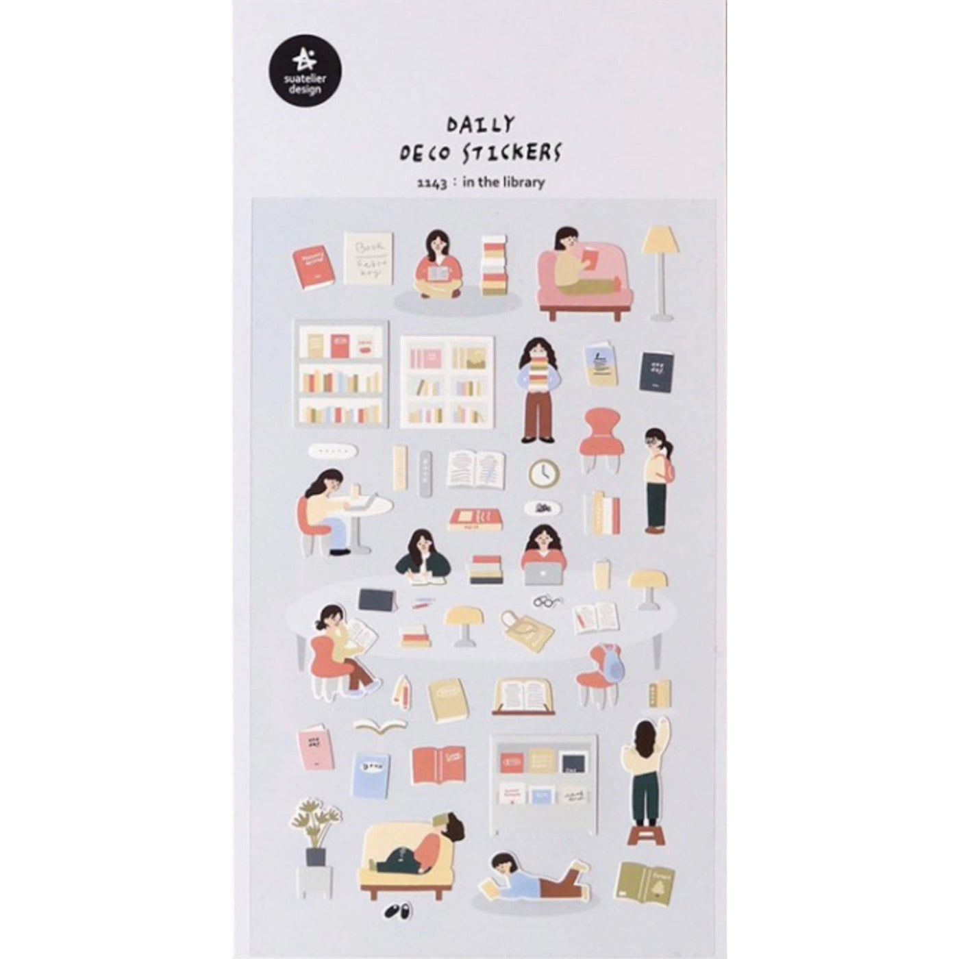 In The Library Stickers - 1143 By Suatelier