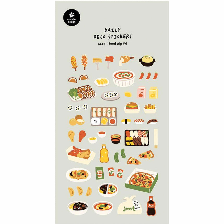 Food Trip #6 Stickers - 1149 By Suatelier