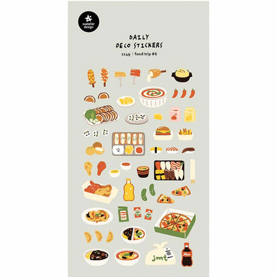 Food Trip #6 Stickers - 1149 By Suatelier