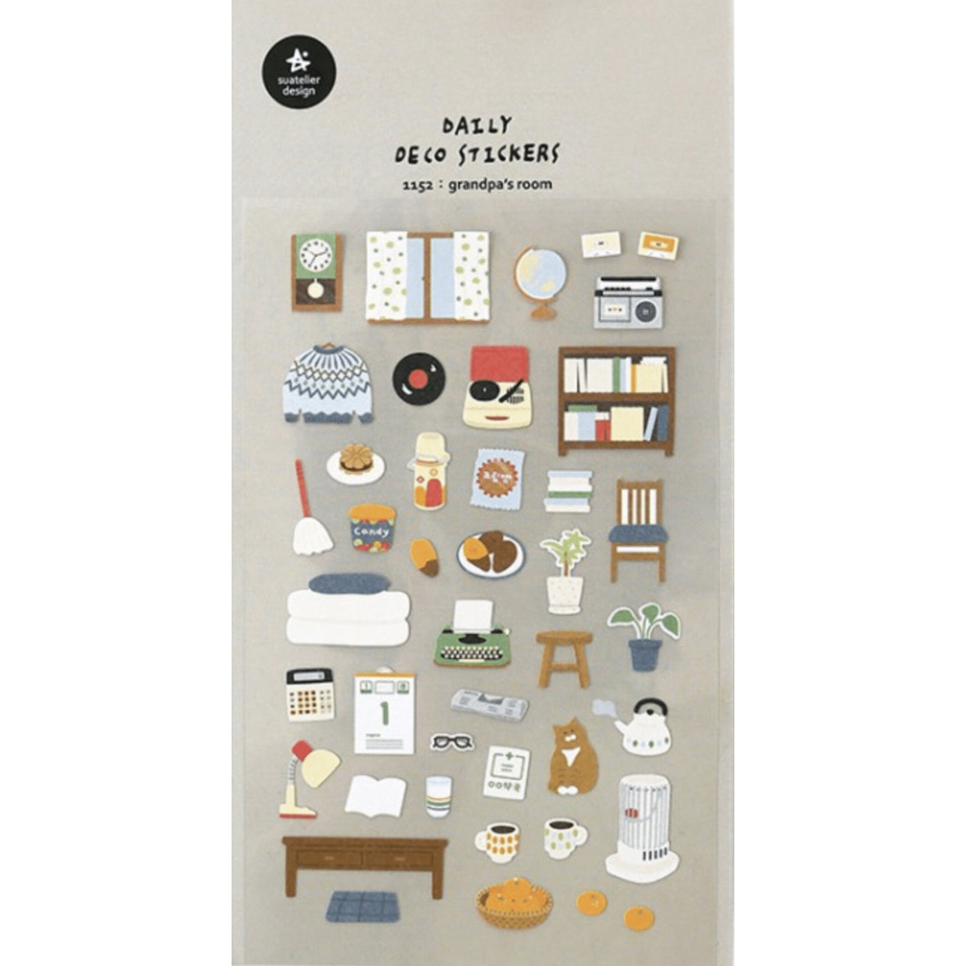 Grandpa's Room Stickers - 1152 By Suatelier