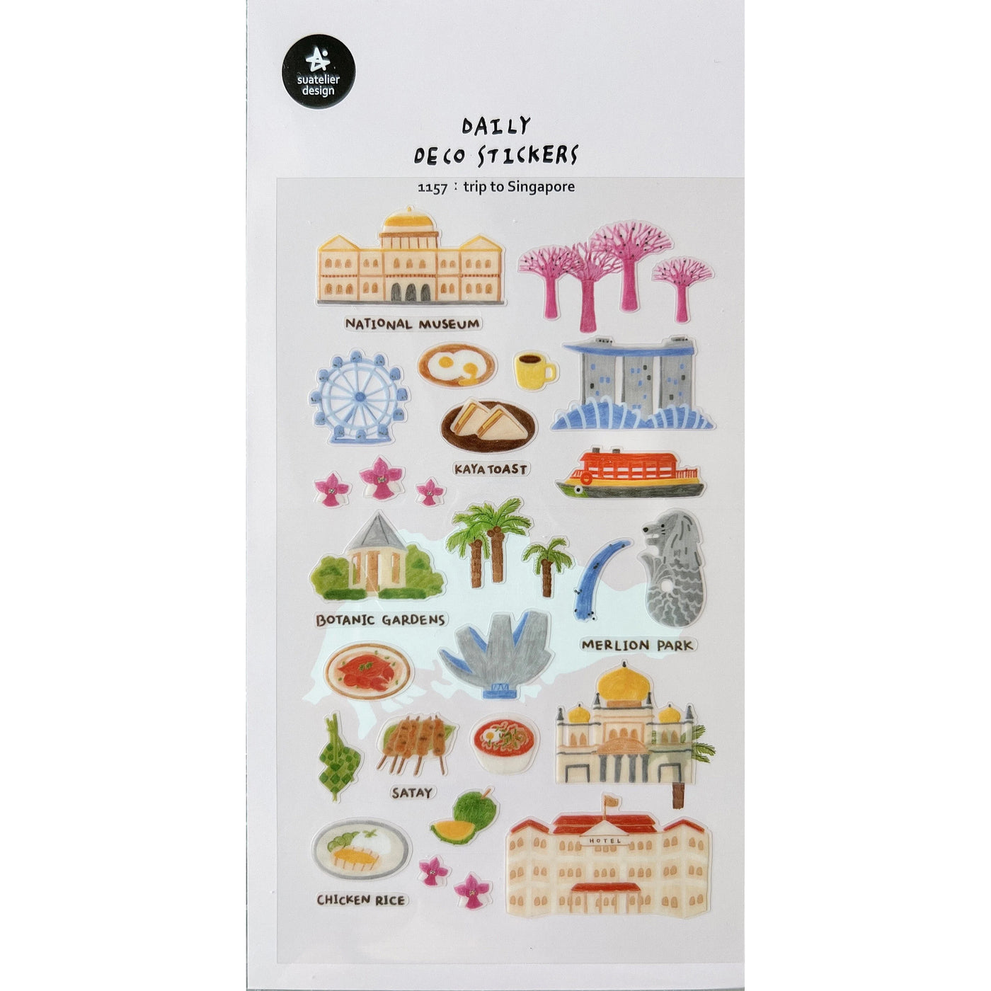 Trip to Singapore Stickers - 1157 By Suatelier