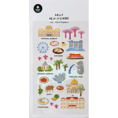 Trip to Singapore Stickers - 1157 By Suatelier