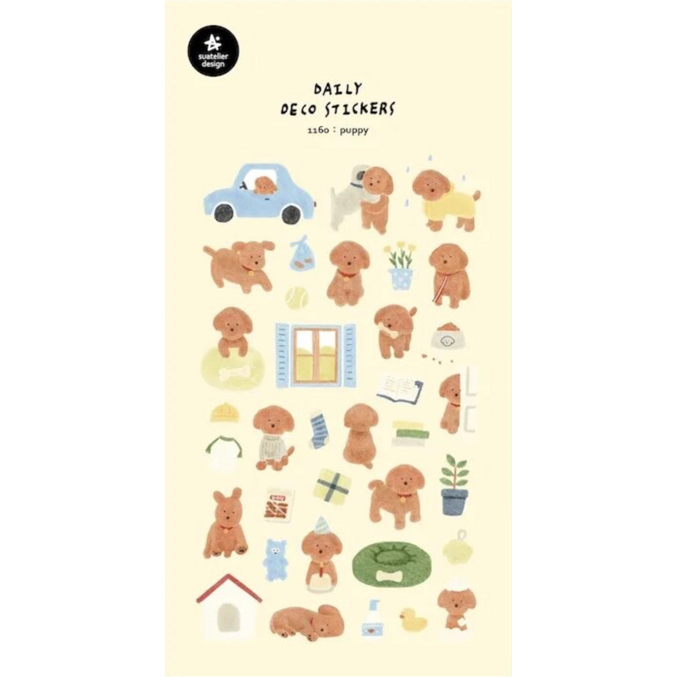 Puppy Stickers - 1160 By Suatelier