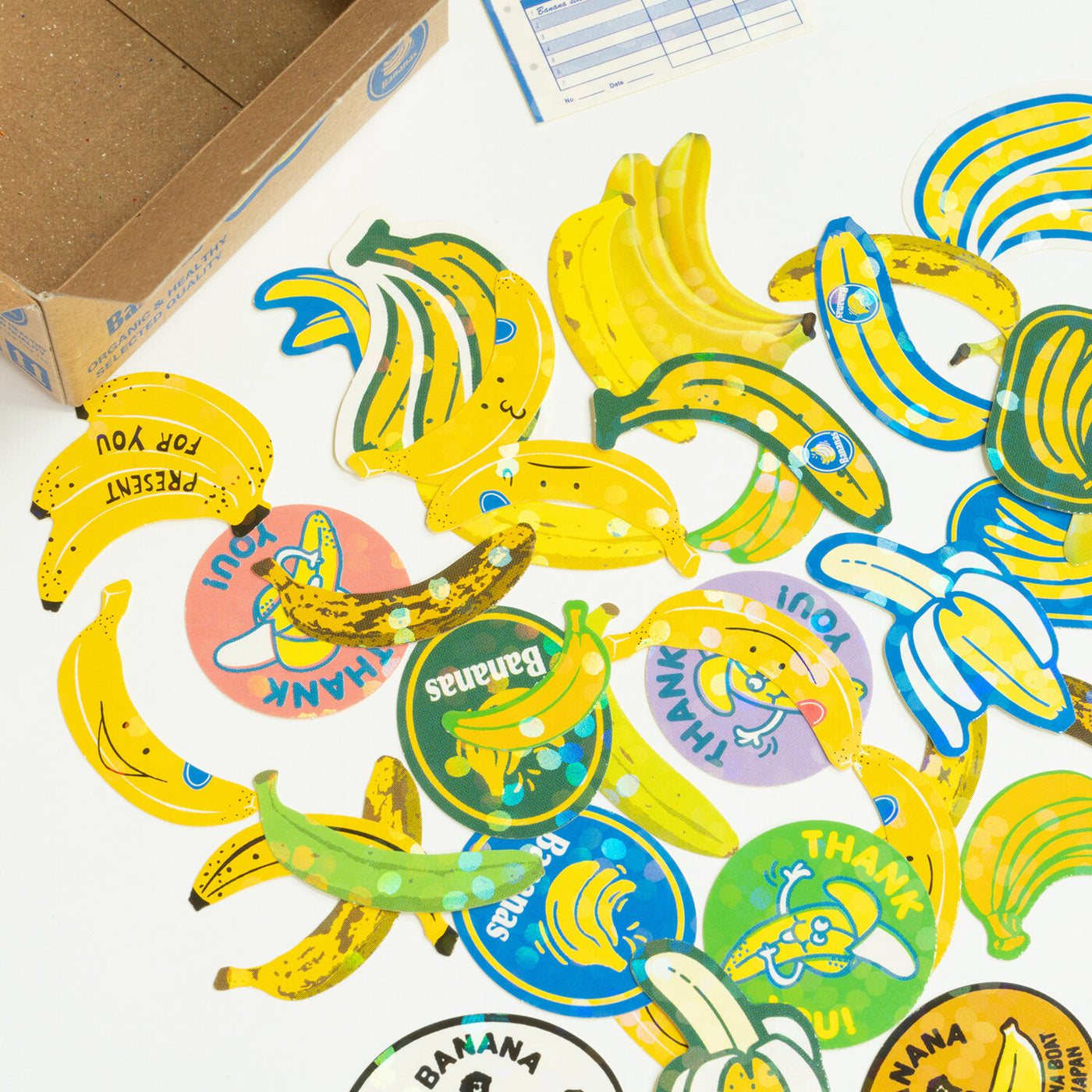 Bananas - Box of Haco Flake Stickers