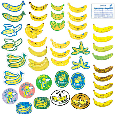 Bananas - Box of Haco Flake Stickers