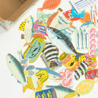 Fish - Box of Haco Flake Stickers