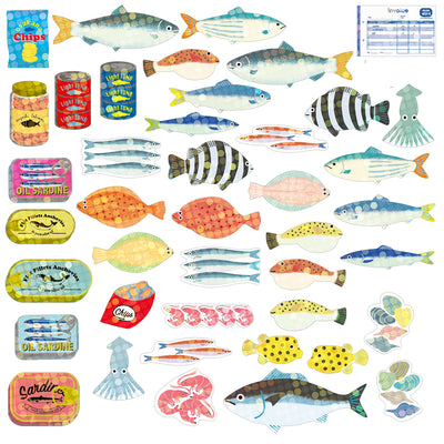 Fish - Box of Haco Flake Stickers