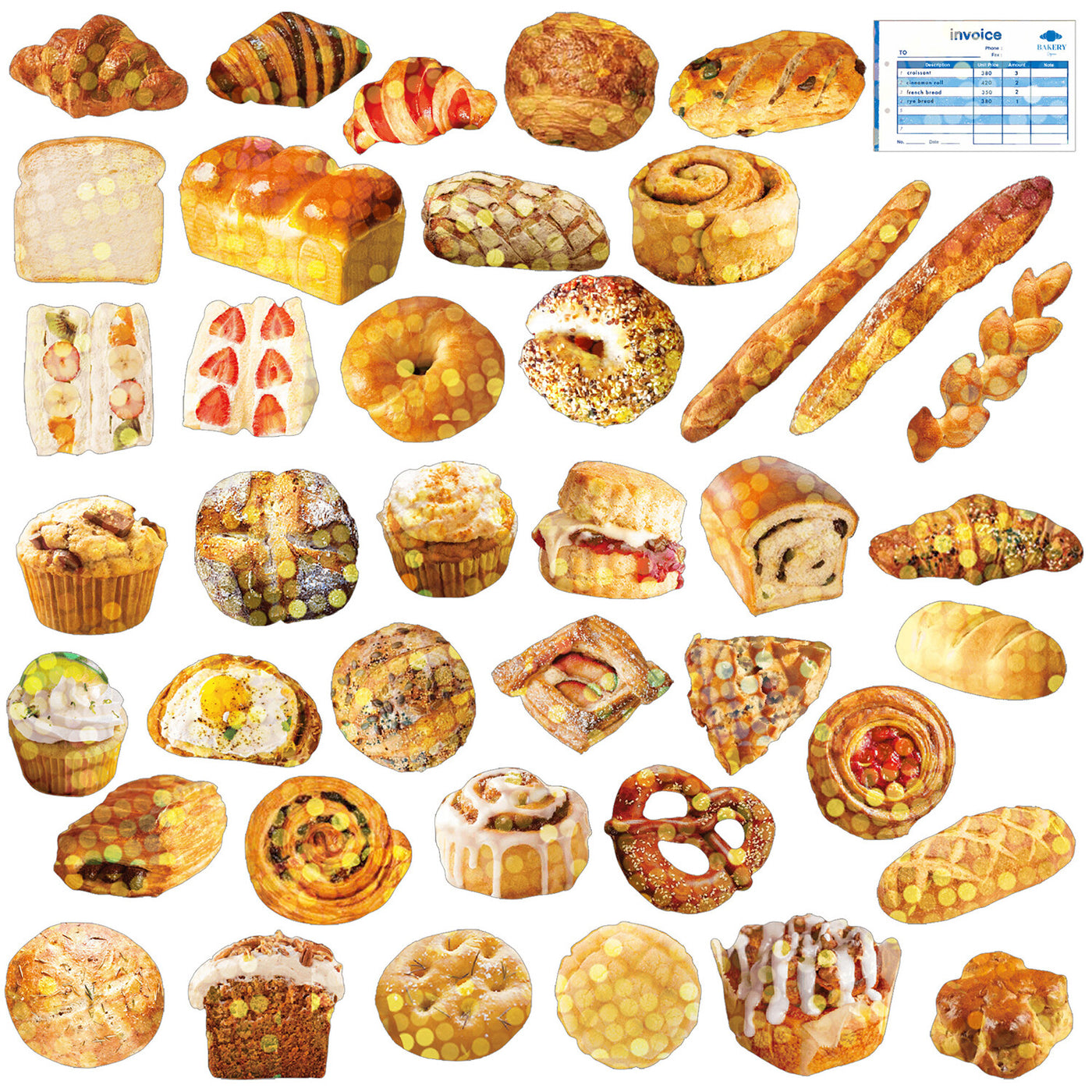 Bakery - Box of Haco Flake Stickers