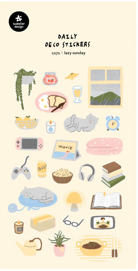 Lazy Sunday Stickers - 1171 By Suatelier