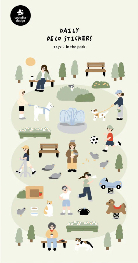 In The Park Stickers - 1172 By Suatelier