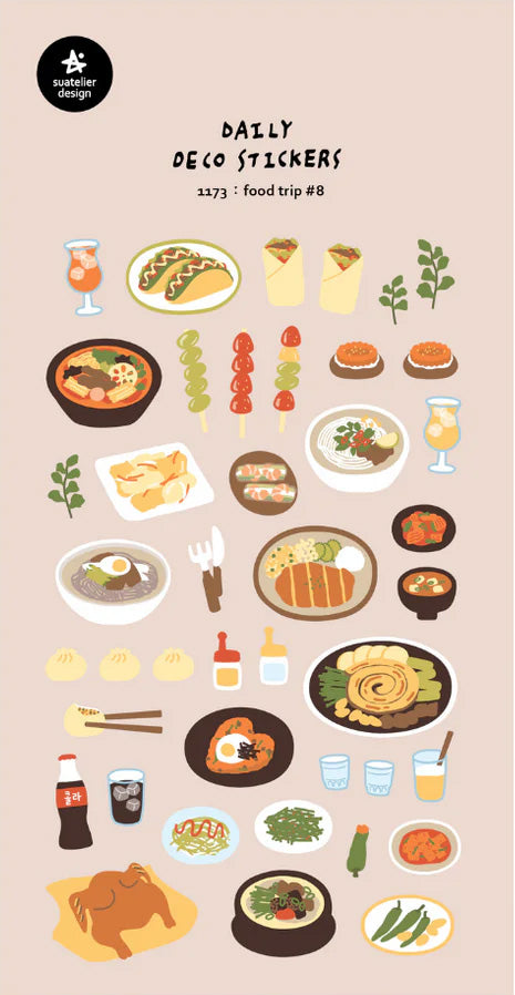 Food Trip #8 Stickers - 1173 By Suatelier