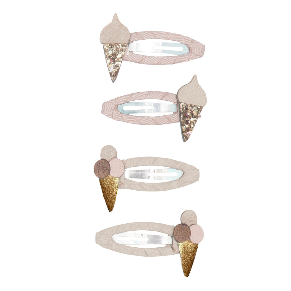 Mimi and Lula Clic Clac Hair Clips - Ice Cream Pack of 4