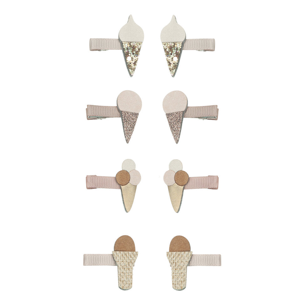 Mimi and Lula Mini Hair Clips - Ice Cream Pack of 8