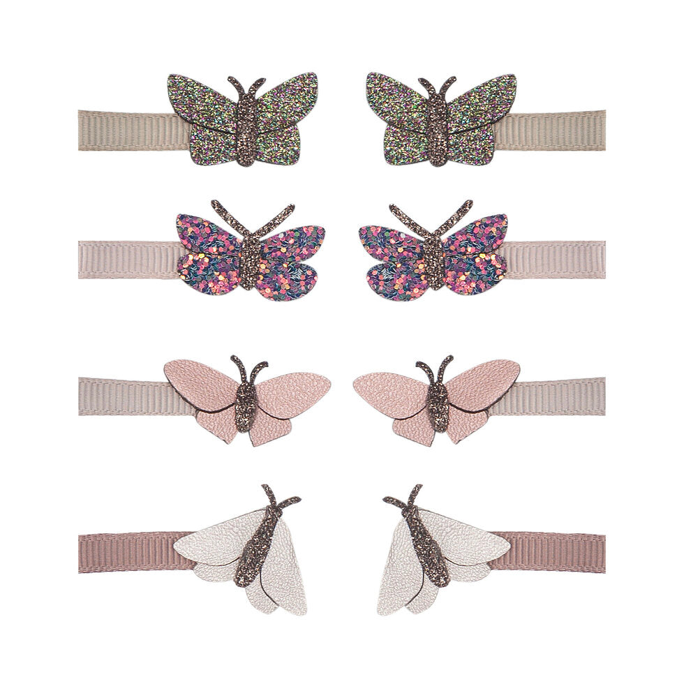 Mimi and Lula Mini Hair Clips - Rainforest Butterfly Pack of 8