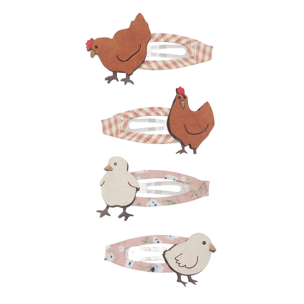 Mimi and Lula Hair Clips - Mother Hen Pack of 4