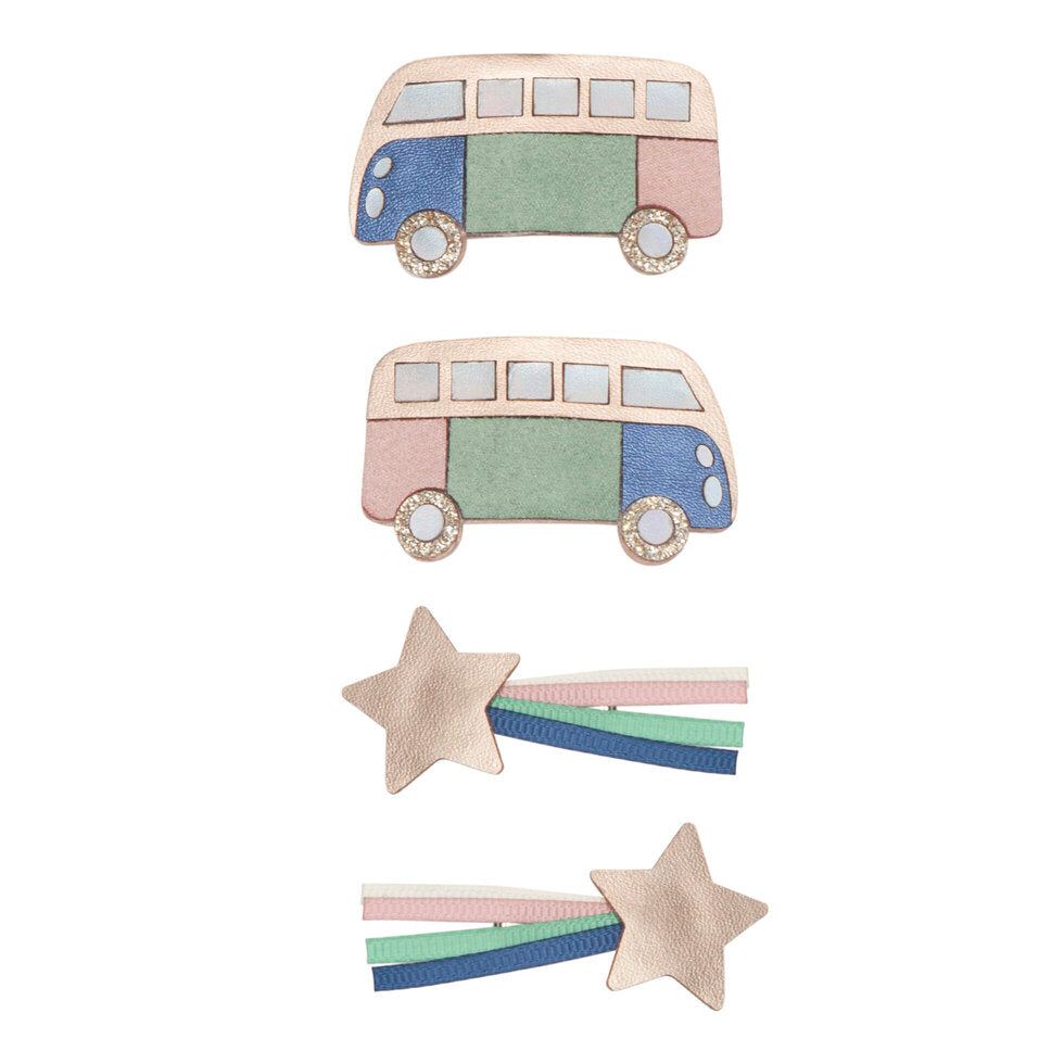 Mimi and Lula Hair Clips - Campervan Pack of 4