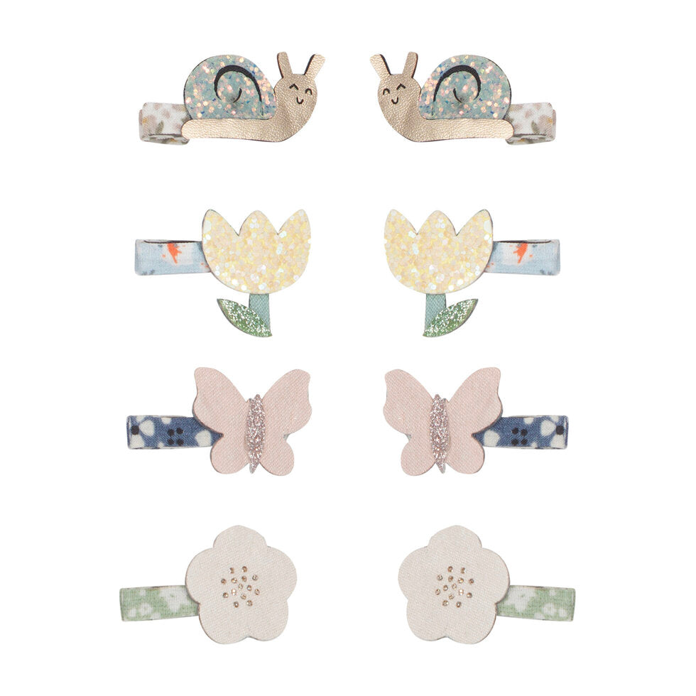 Mimi and Lula Mini Hair Clips - Garden Pack of 8