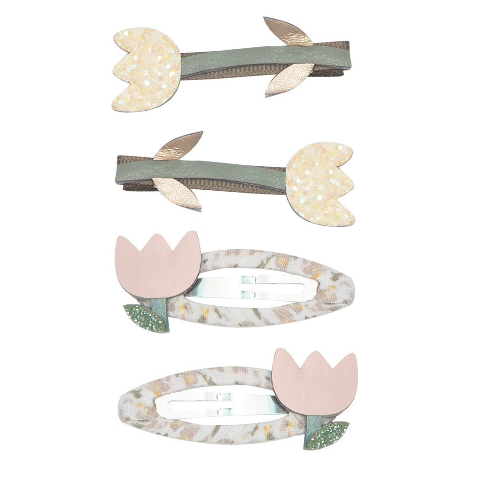 Mimi and Lula Hair Clips - Tulips Pack of 4