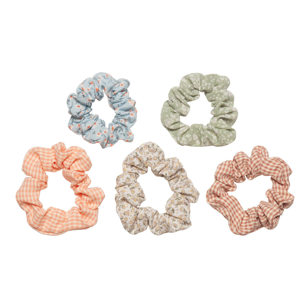 Mimi and Lula Hair Scrunchies - Floral Pack of 5