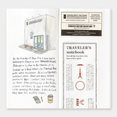 TRAVELER’S Notebook Tokyo Blank Refill TOKYO EDITION