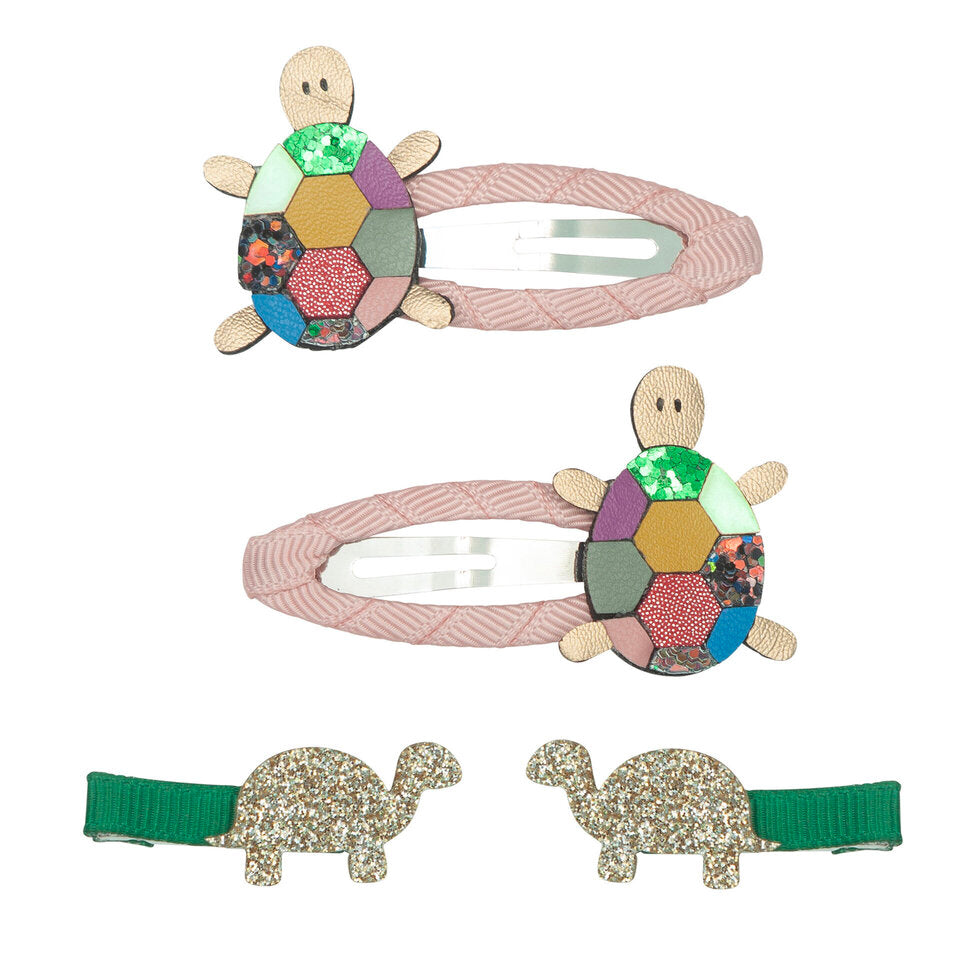 Mimi and Lula Hair Clips - Technicolour Tortoise Pack of 4