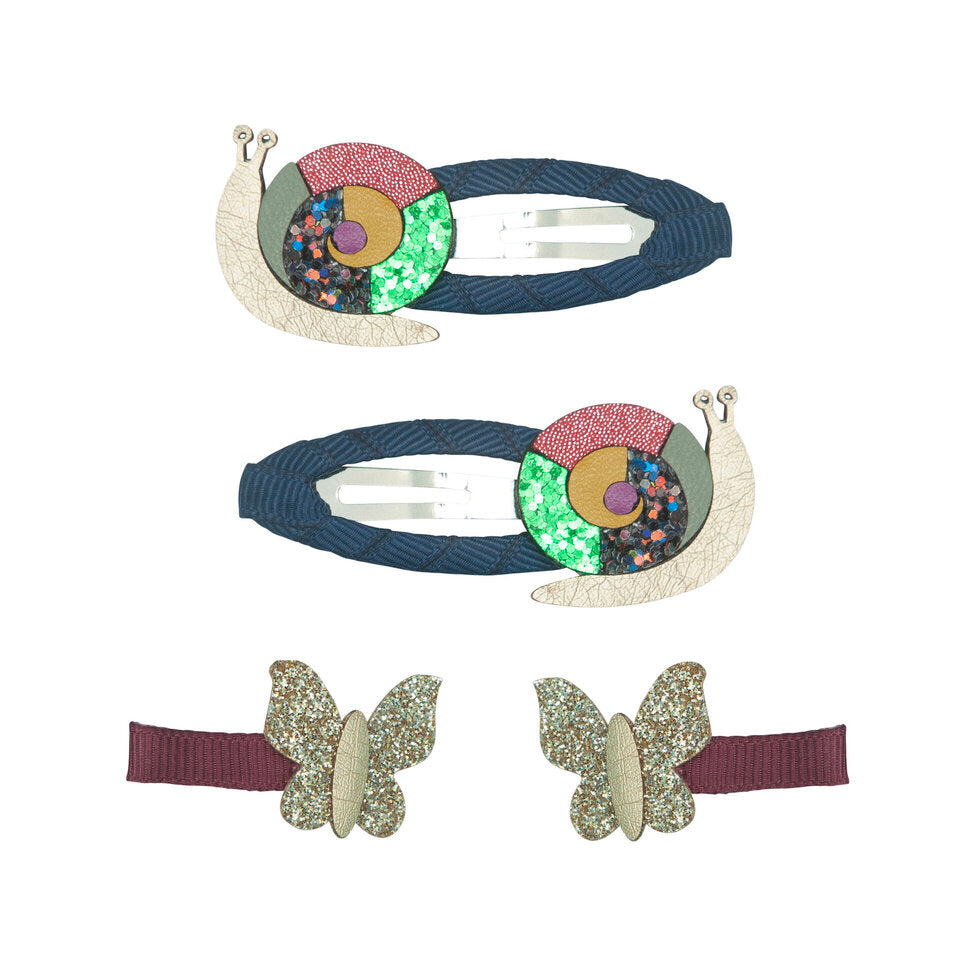 Mimi and Lula Hair Clips - Suzie Snail Pack of 4