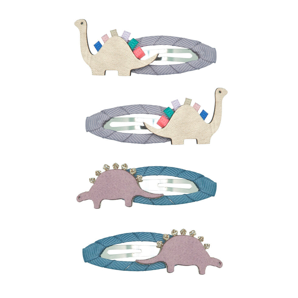 Mimi and Lula Clic Clac Hair Clips - Dino Pack of 4