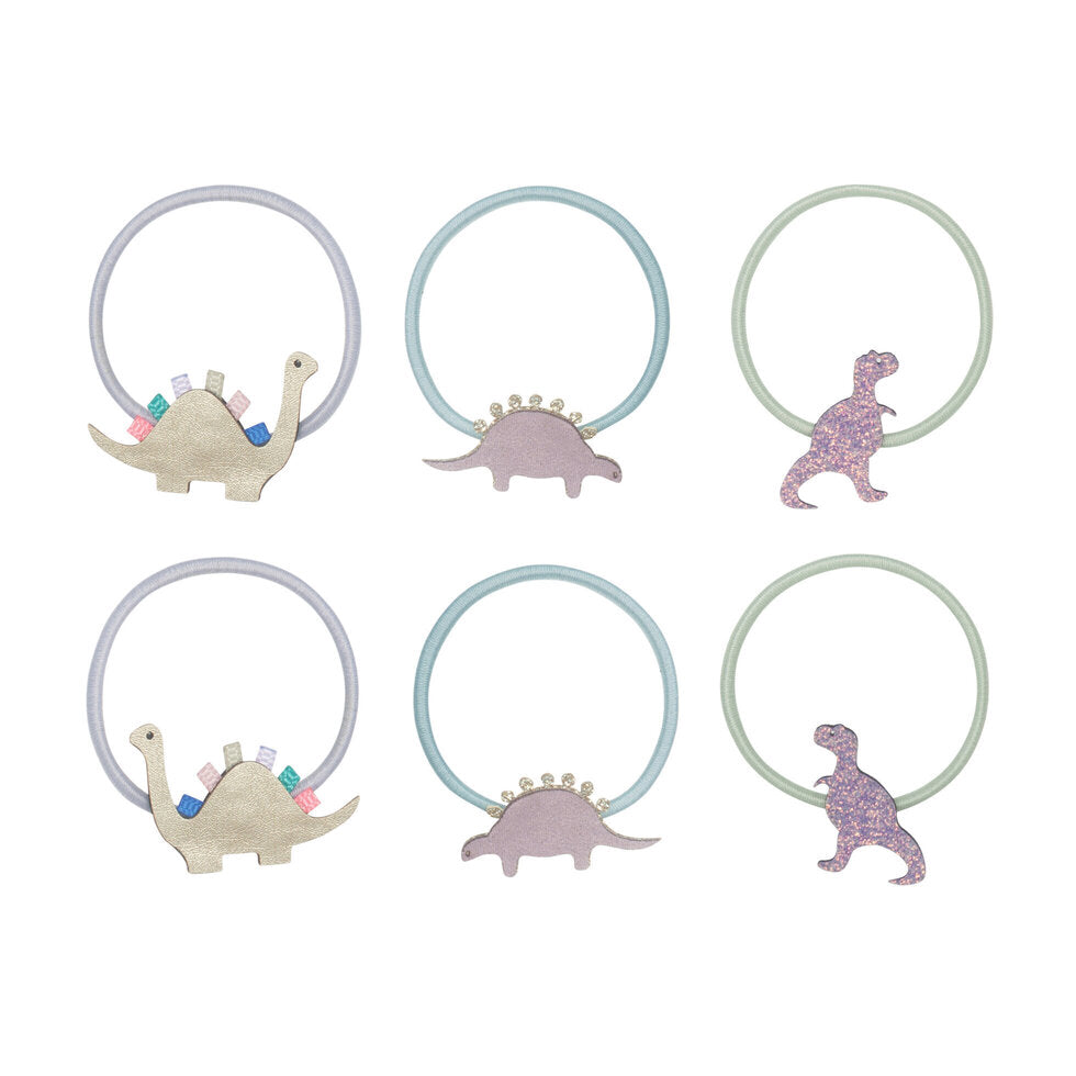 Mimi and Lula Hair Elastics - Dino Pack of 6