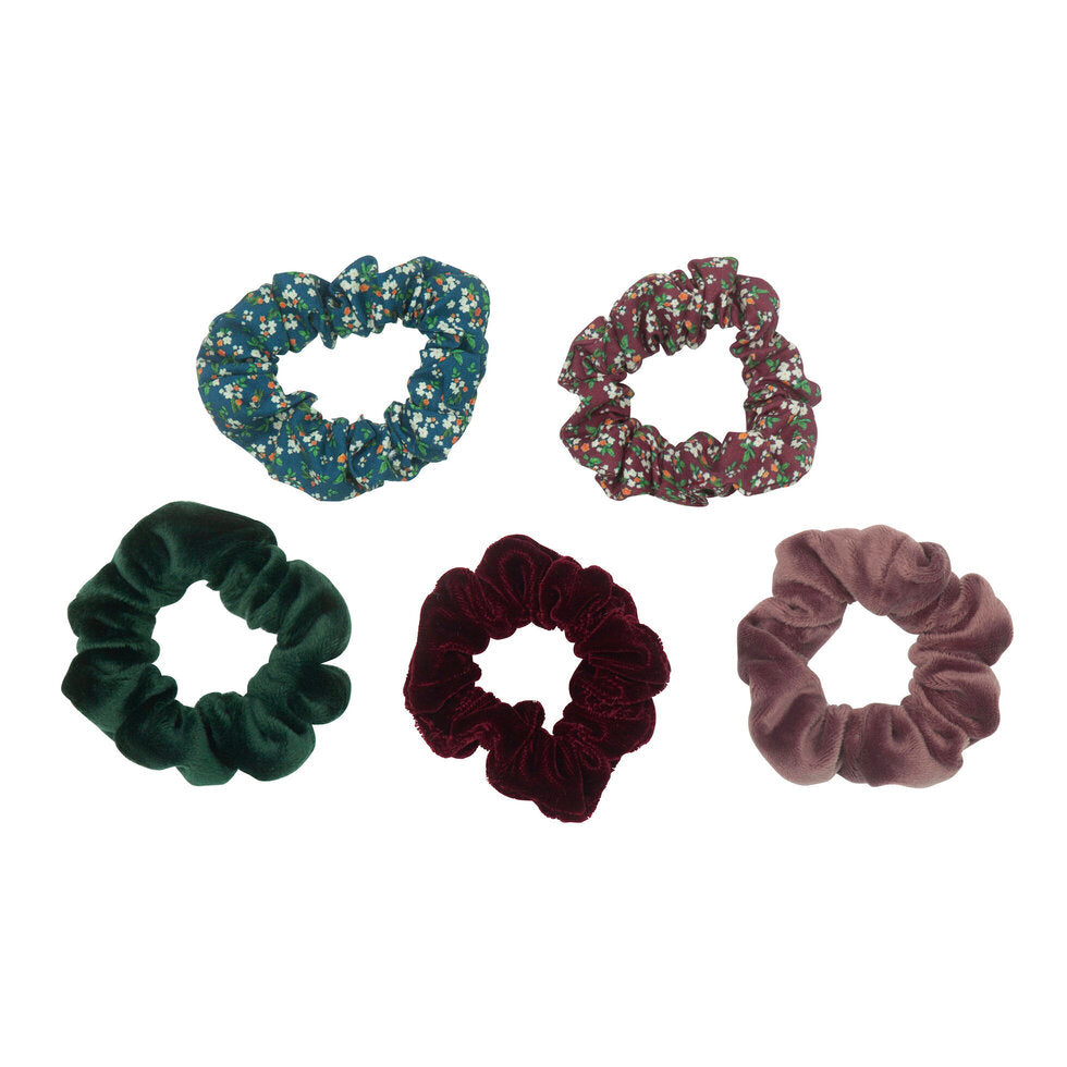 Mimi and Lula Hair Scrunchies - Winter Pack of 5