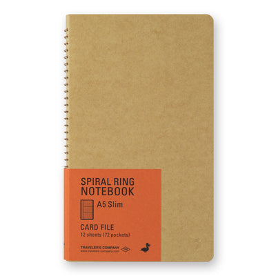 TRAVELER'S COMPANY Card File Spiral Ring Notebook A5 Slim