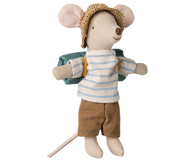 New Hiker Mouse - Big Brother Blue Stripes with Sleeping Bag