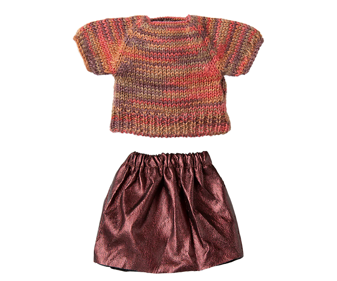 Knitted Blouse & Skirt - Mum Mouse Clothes
