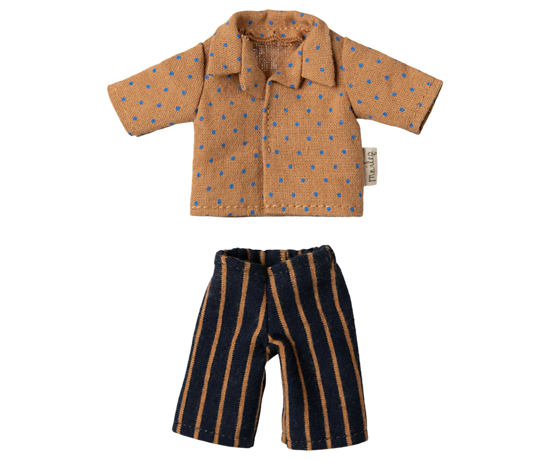 Shirt & Striped Pants - Dad Mouse Clothes