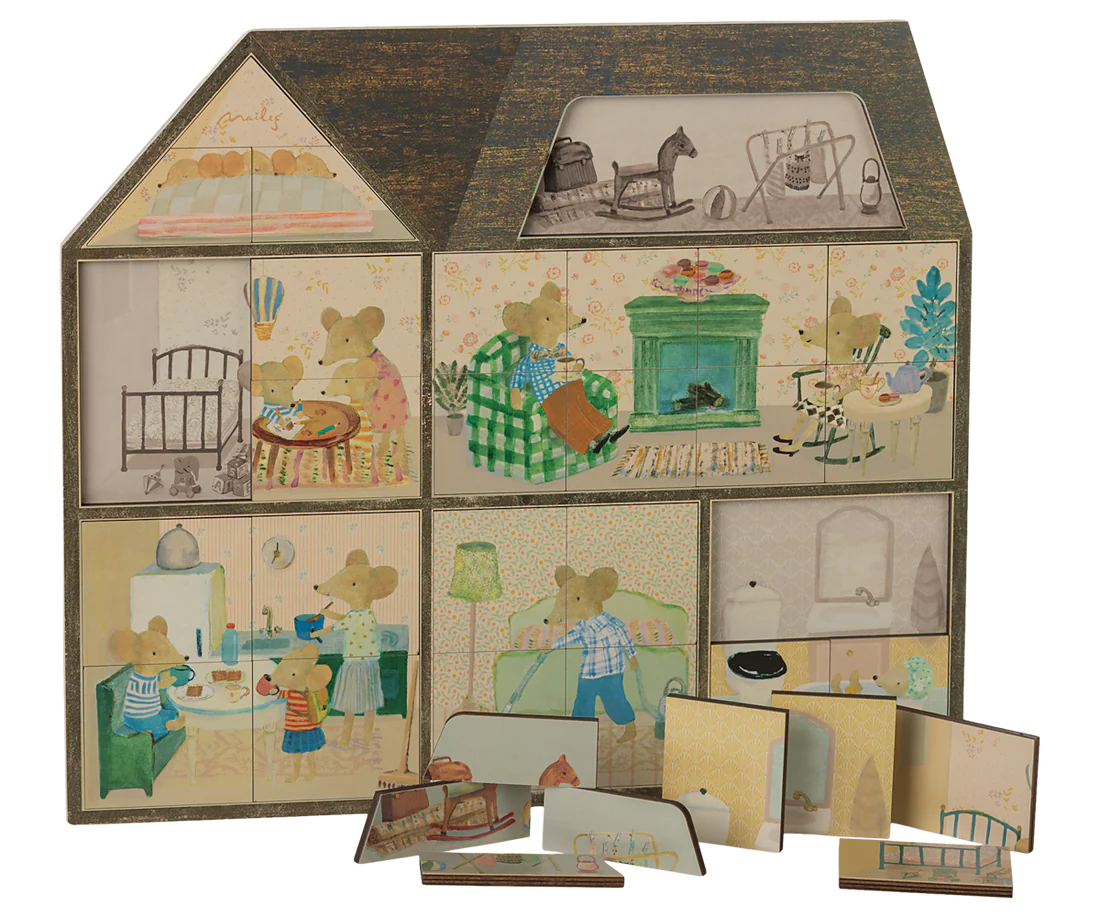 Maileg Mouse Hole Farmhouse Puzzle
