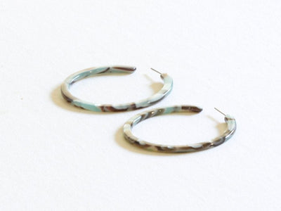 Galla Resin Hoop Earrings